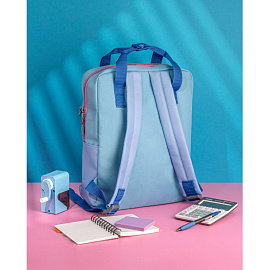 Рюкзак Комус Класс (№1 School) Квадро 13 л сиреневый/голубой