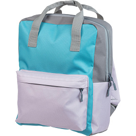 Рюкзак Комус Класс (№1 School) Квадро 13 л голубой/серый