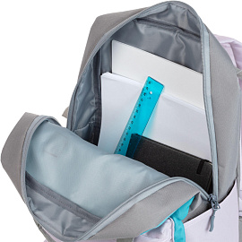 Рюкзак Комус Класс (№1 School) Квадро 13 л голубой/серый