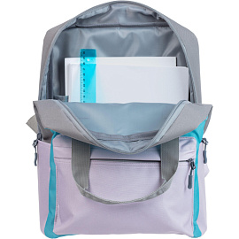 Рюкзак Комус Класс (№1 School) Квадро 13 л голубой/серый