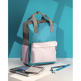 Рюкзак Комус Класс (№1 School) Квадро 13 л голубой/серый