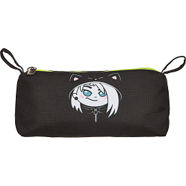 Пенал-косметичка односекционный Комус Класс (№1 School) Аниме Чиби черный