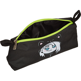 Пенал-косметичка односекционный Комус Класс (№1 School) Аниме Чиби черный