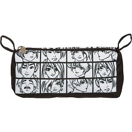 Пенал-косметичка односекционный Комус Класс (№1 School) Аниме Комикс черный