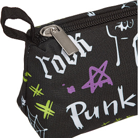 Пенал-косметичка односекционный Комус Класс (№1 School) Панк черный