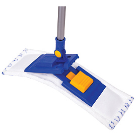 Швабра OfficeClean Professional, пласт. держатель 40см, насадка МОП микрофибра/абразив(карман) фото Швабра OfficeClean Professional, пласт. держатель 40см, насадка МОП микрофибра/абразив(карман)