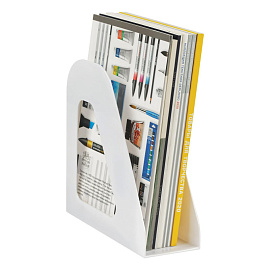 Лоток вертикальный для бумаг 90 мм Стамм Фаворит пластиковый белый