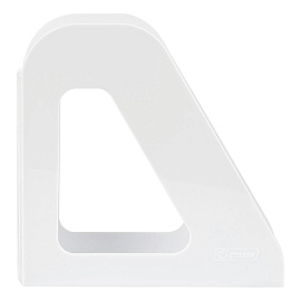 Лоток вертикальный для бумаг 90 мм Стамм Фаворит пластиковый белый