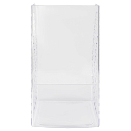 Лоток вертикальный для бумаг 160 мм Стамм XXL пластиковый прозрачный фото Лоток вертикальный для бумаг 160 мм Стамм XXL пластиковый прозрачный