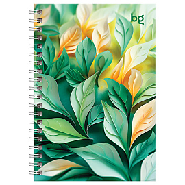Записная книжка А6 80л., на гребне BG "Paper art