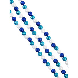 Бусы новогодние на ёлку Magic Time Голубые тона 170 см пенополистирол разноцветные фото Бусы новогодние на ёлку Magic Time Голубые тона 170 см пенополистирол разноцветные