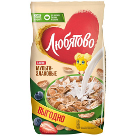 Хлопья Любятово мультизлаковые 450 г