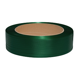 Лента ПЭТ упаковочная зеленая 15.5x0.89 мм длина 1250 м
