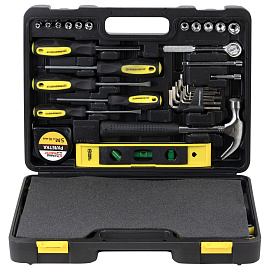 Набор инструментов универсальный, 60 предметов, пластиковый кейс, ГРАНДМАСТЕР, 671338