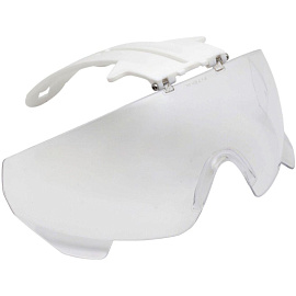 Очки защитные открытые строительные Еланпласт прозрачные с креплением на каску