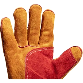 Краги сварщика спилковые TOPFORT пятипалые желтые