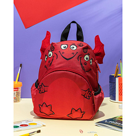 Рюкзак дошкольный Комус Три богатыря Горыныч красный