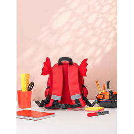 Рюкзак дошкольный Комус Три богатыря Горыныч красный