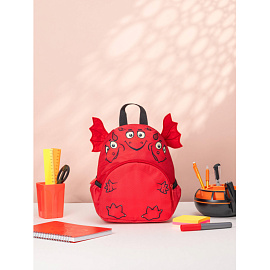 Рюкзак дошкольный Комус Три богатыря Горыныч красный