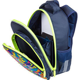 Рюкзак школьный ортопедический Комус Класс Максики синий