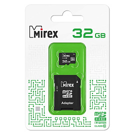 Карта памяти 32 ГБ microSDHC Mirex 13613-AD10SD32 Class 10