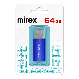 Флешка USB 2.0 64 ГБ Mirex Unit (13600-FMUAQU64)