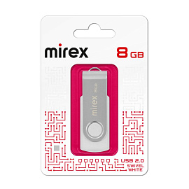 Флешка USB 2.0 8 ГБ Mirex Swivel (13600-FMUSWT08)