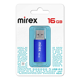 Флешка USB 2.0 16 ГБ Mirex Unit (13600-FMUAQU16)
