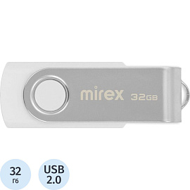 Флешка USB 2.0 32 ГБ Mirex Swivel (13600-FMUSWT32)