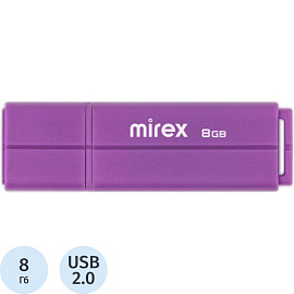 Флешка USB 2.0 8 ГБ Mirex Line (13600-FMULVT08)