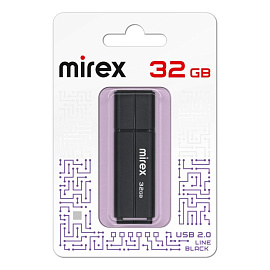 Флешка USB 2.0 32 ГБ Mirex Line (13600-FMULBK32)
