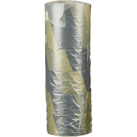 Лента оградительная желто-черная 50 мм х 100 м (6 штук в упаковке)