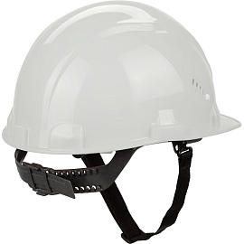 Каска защитная TOPFORT Стандарт 101 белая с ленточным механизмом