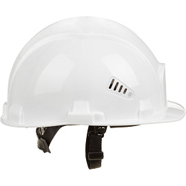 Каска защитная TOPFORT Стандарт 101 белая с ленточным механизмом