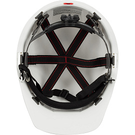 Каска защитная TOPFORT Стандарт 201 белая с храповым механизмом