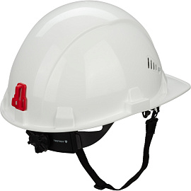 Каска защитная TOPFORT Стандарт 201 белая с храповым механизмом