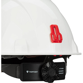 Каска защитная TOPFORT Стандарт 201 белая с храповым механизмом