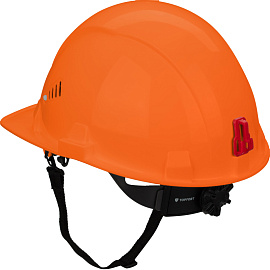 Каска защитная TOPFORT Стандарт 202 оранжевая с храповым механизмом