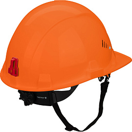 Каска защитная TOPFORT Стандарт 202 оранжевая с храповым механизмом