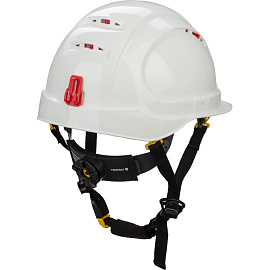 Каска защитная для работ на высоте TOPFORT Универсал 301 белая с храповым механизмом