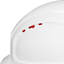 Каска защитная для работ на высоте TOPFORT Универсал 301 белая с храповым механизмом