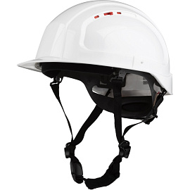 Каска защитная для работ на высоте TOPFORT Универсал 301 белая с храповым механизмом
