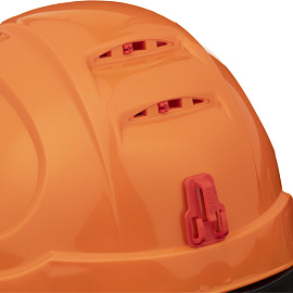 Каска защитная для работ на высоте TOPFORT Универсал 302 оранжевая с храповым механизмом
