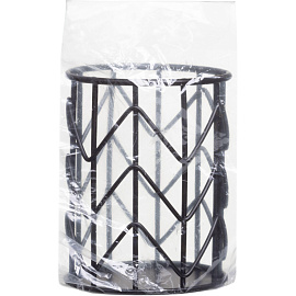 Подставка-стакан для канцелярских принадлежностей Attache черная 8x8x10 см