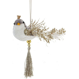Елочная игрушка Remeco Collection Птичка текстиль (высота 7 см)
