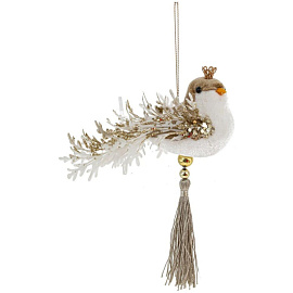 Елочная игрушка Remeco Collection Птичка текстиль (высота 7 см)
