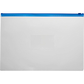 Папка-конверт на молнии Attache 196x250 мм бесцветная 150 мкм