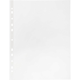 Файл-вкладыш Attache Economy А4 35 мкм прозрачный рифленый 100 штук в упаковке