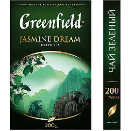 Чай листовой зеленый Greenfield Jasmine Dream 200 г (жасмин) фото Чай листовой зеленый Greenfield Jasmine Dream 200 г (жасмин)