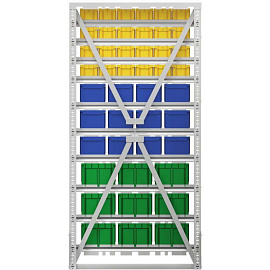 Стойка односторонняя Стелла-техник А1-04-03-03 (735х330х1515 мм)
